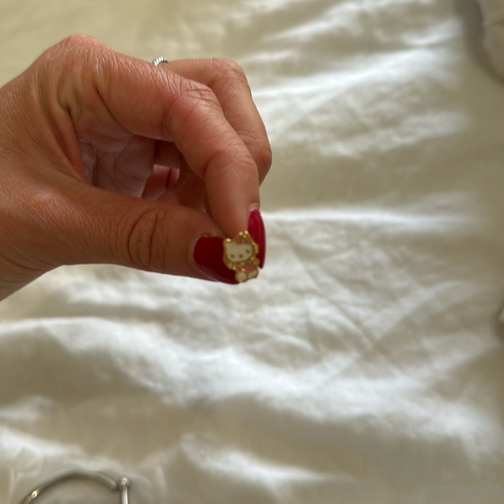 Hello Kitty Gold Earring Stud